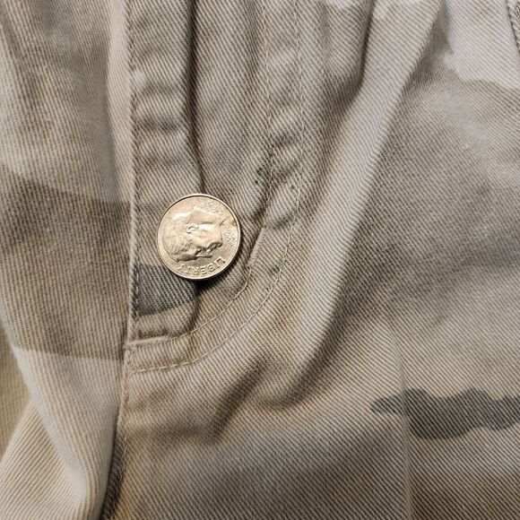 Allison Brittney Petite Camo Capri Chino Pants - Size 14P - Picture 7 of 11